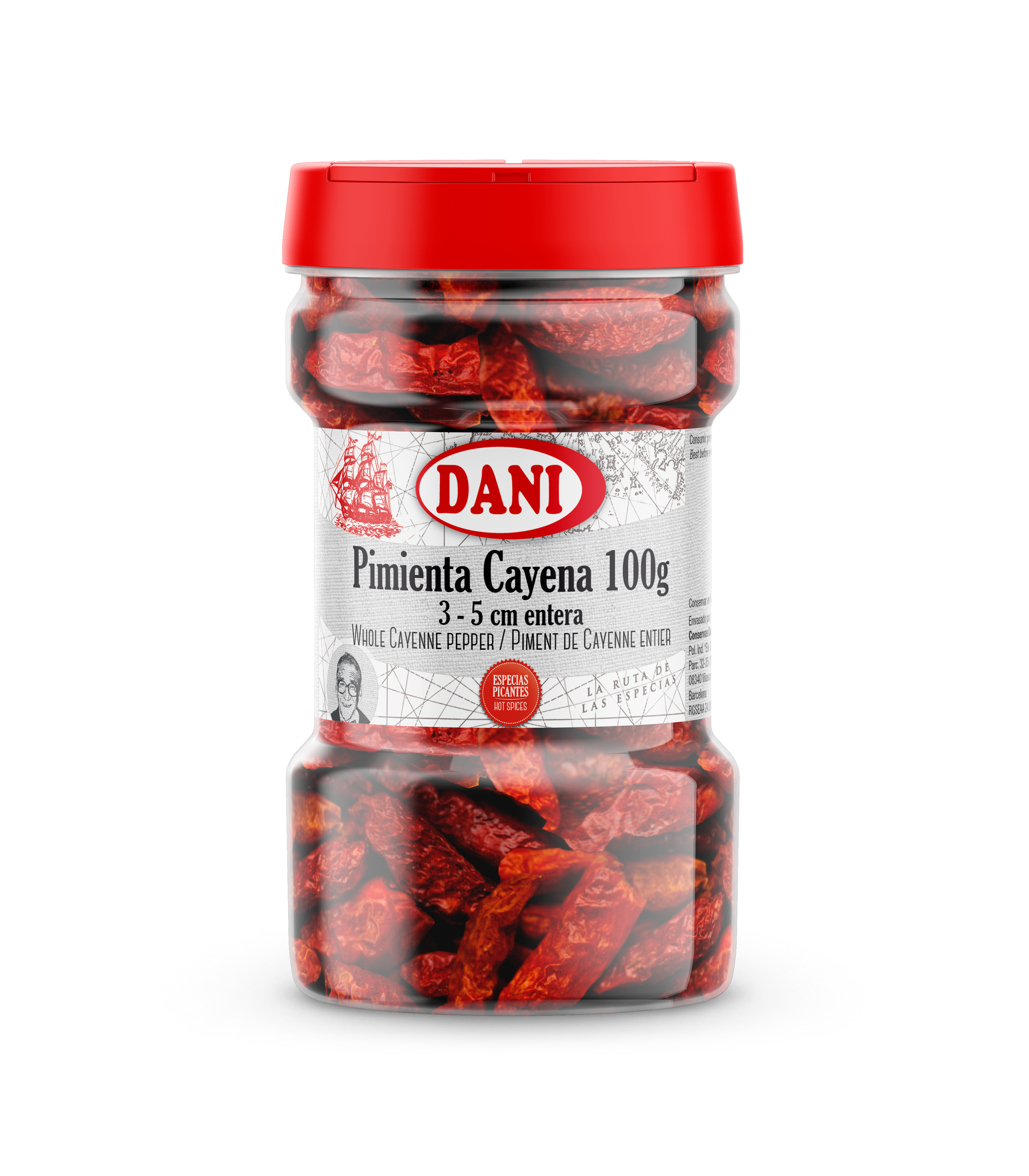 Pimienta de Cayena entera 100g | Especias Dani